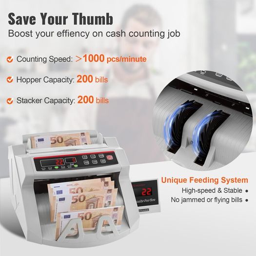 Banknote Counter with UV/MG Detection