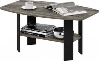 FREE EXPRESS SHIPPING Simple Design Coffee Table, Side Table, French Oak/Black