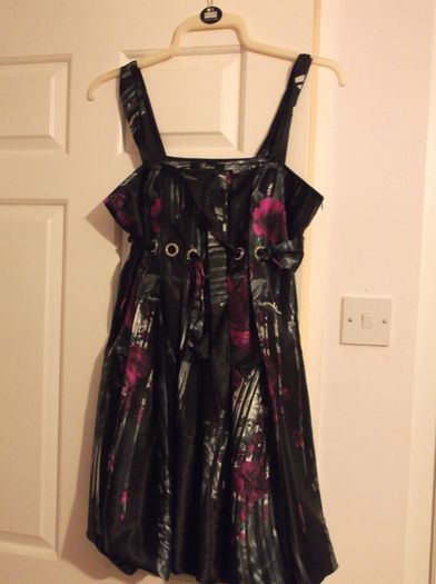 Heaven brand Pink and black floral design dress