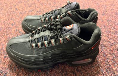 Nike Air Max 95 (Girls) BB Leather Black / Smoke Grey UK 4.5