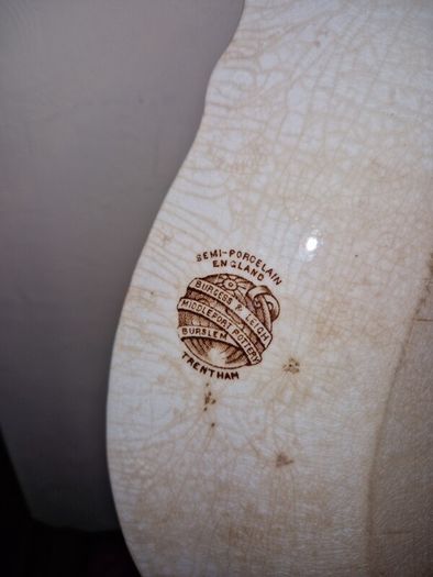 Antique large Burgess & Leigh Trentham serving plate