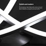 LED Ceiling Light, Elegant Curved Design Ceiling Lights,3 Built-in LED Boards,21W Cool White Light 6000K, Modern Ceiling Fixture for Living Rooms (FREE SHIPPING) Image 2