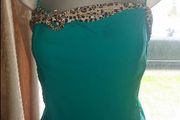 Marine green padded swimsuit size UK20 EU48 Cup DD Perfect condition Postage included