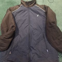 Warm nautical fleece lined Men's jacket size s navy and black