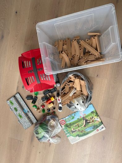 Wooden train set 3 sets