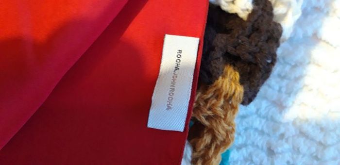 Red Embellished Beaded Wrap by John Rocha