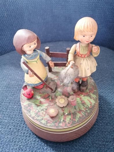 Antique ANRI Its a Small World Music Box