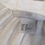 H&M White Sheer Boho Blouse with Ruffle Trim - Size 10 Image 3