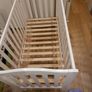 white wooden cot bed baby elegance 120x60cm Image 2