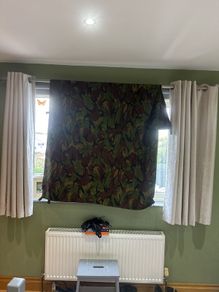 Army Camouflage survivalist  waterproof cover 2400 x 1800 with tying eyes and snap buttons