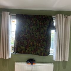 Army Camouflage survivalist  waterproof cover 2400 x 1800 with tying eyes and snap buttons