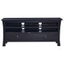 TV Cabinet Light Black Coffee 100x30x45 cm Solid Mahogany Wood Image 3
