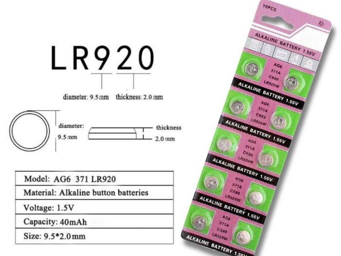 AG6 LR920 SR920SW 10PCS Button Batteries