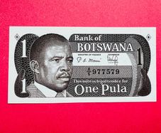 Botswana  1 Pula  1983. Pick  6  SCARCE  ( Uncirculated )