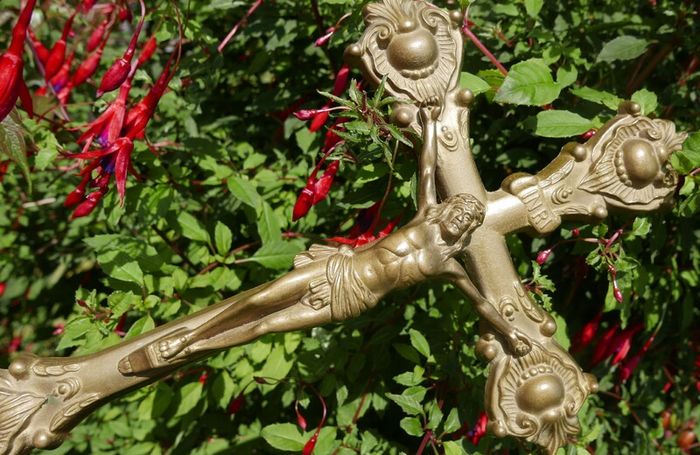 Vintage Solid Brass Crucifix
