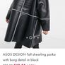 Black White Asos Coat Image 4