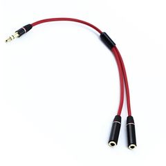 Y Splitter Cable 3.5 Mm 1 Male To 2 Dual Female Audio Cable For Earphone Headset Headphone MP3 MP4 Stereo Plug Adapter Jack Port