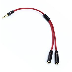 Y Splitter Cable 3.5 Mm 1 Male To 2 Dual Female Audio Cable For Earphone Headset Headphone MP3 MP4 Stereo Plug Adapter Jack Port