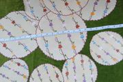 vintage hand embroidered, table mats and coasters
