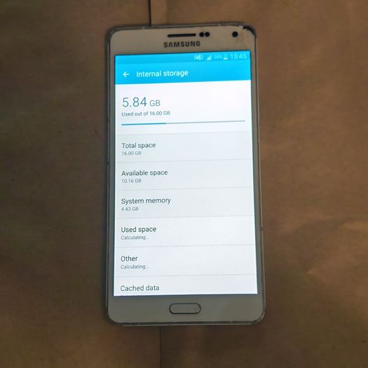 Samsung Galaxy A7 (2015) - 16GB - White - Dual SIM - Working