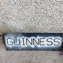 Guinness stencil laser cut steel metal stencil,,make ur own signs ,buyer collects or pays postage thank you, sold as is,heavy duty metal Image 2