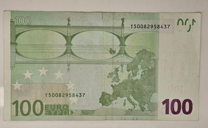 Ireland 2002 100 Euro Banknote Note T Prefix