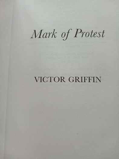 Mark of Protest: An Autobiography