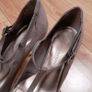 Marks & Spencer Taupe Beige Mushroom Suede T-Bar Court Heels Pumps 6.5UK/39.5EU Image 8