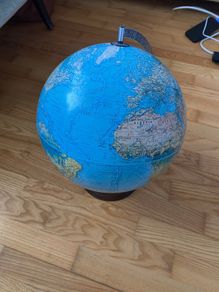 Vintage Scan Globe
