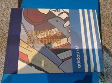 Rare Adidas Originals Quote's Archive Book BUNDLE - with autograph by Quote, very rare and collectable. Trainers, runners, clothes, sports wear, football casuals, street wear, sub culture. Adidas Spezial, Consortium, Peter O Toole, Deadstock, Vintage Adid