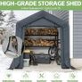 3m x 2m x 1.8m Portable Storage Tent Shed, Heavy-Duty Outdoor Shelter with Waterproof Cover and Roll-Up Zipper Door, Outdoor Garden Storage Tent for Motorcycles, Bikes and Boats Image 3
