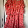 dress coral mini shorts playsuit size 12 Image 7