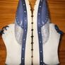 Hispanitas Ladies Brogue Style Shoes Blue with Floral insole pattern UK4 EUR37   S-D Image 5