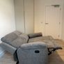 Grey Recliner Sofa Like New Image 4