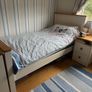 Single Wooden Bed with matching Desk and Locker Image 6