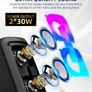 Machine for Adults with 2 Wireless Microphones, Portable Bluetooth Speaker PA System with Dicso Lights for Big Pary, Stage Subwoofers, Outdoor, for Family, Music Lover Image 2