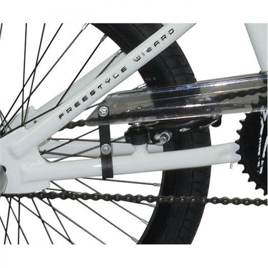 11" Rooster NO MERCY, 20" Wheel, White/Bright Red