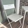 Outdoor foldable white chairs + table Ikea Fejan Image 2
