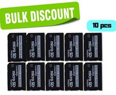 10x Micro SD / SDHC / TF to Memory Stick PRO Duo Adapter Bulk Pack for Sony PSP