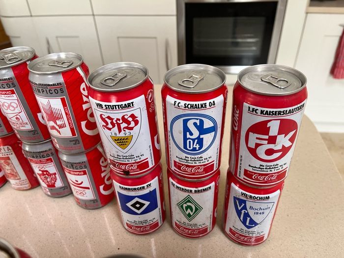 Coca Cola Can Collection 34 cans 90's
