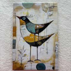 Lithuanian Bird Canvas Painting 20 x 30 cm