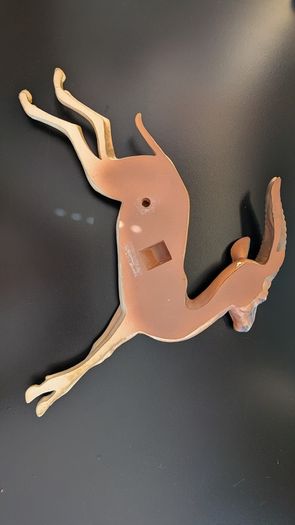 Rare Bossons Fraser Art Leaping Gazelle Wall Plaque 1970s Vintage
