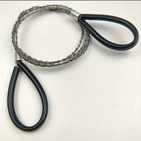 Wire saw. Rope saw. Hiking camping saw