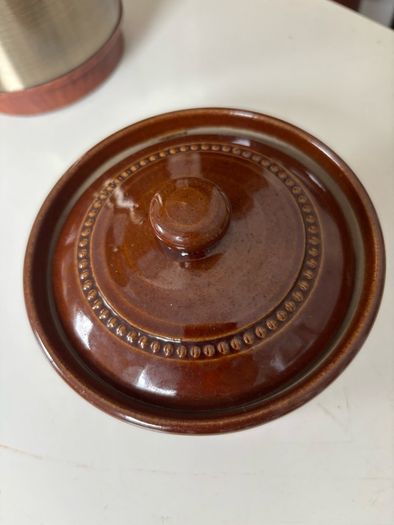 Vintage Pearson's of Chesterfield Glazed Ceramic Lidded Bowl