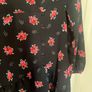 Brand new New look black floral mini dress with long sleeves and frill Image 2