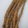 Vintage African Style Stripe Glass 4-5.5mm Beads Necklace Strand Image 3