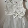 White baby girls dress size 24 months Image 2