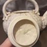 Rare Antique Belleek 1st Period Neptune Coral Teapot with Lid Early Black Mark Image 9