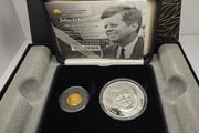 Ireland 2013 Gold and Silver Coin Set John F Kennedy in Original Holder with COA