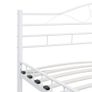 Bed Frame White Metal 180x200 cm Image 4